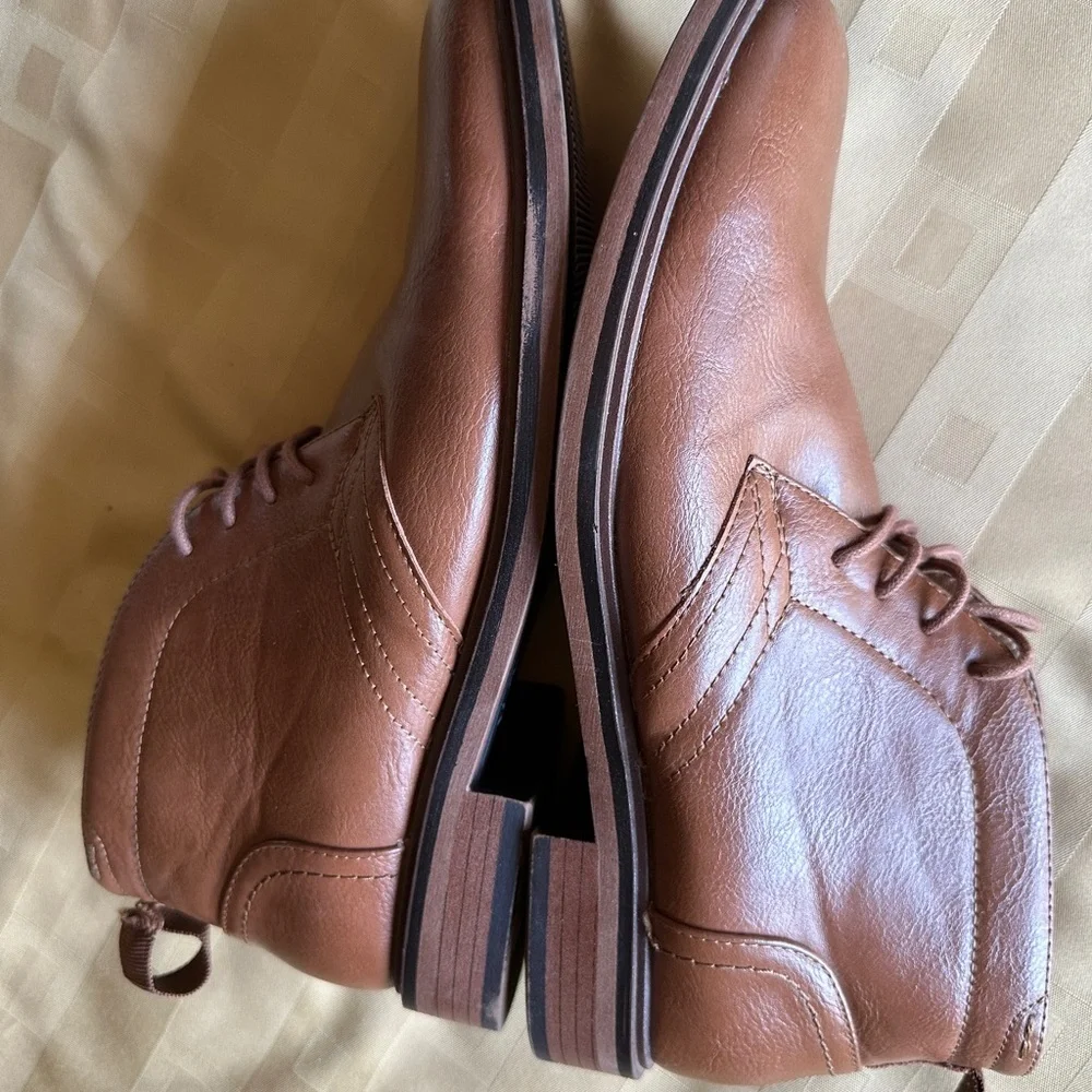 Men's Sonoma Brown Leather Shoes Size 9M‎